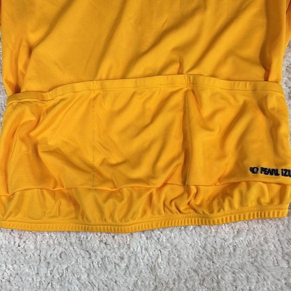 Pearl Izumi Men's Cycling Jersey Yellow/Black, 3/4 Zip, Short Sleeve, Pockets - Picture 6 of 11